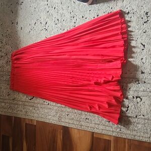 Rayon red skirt size small